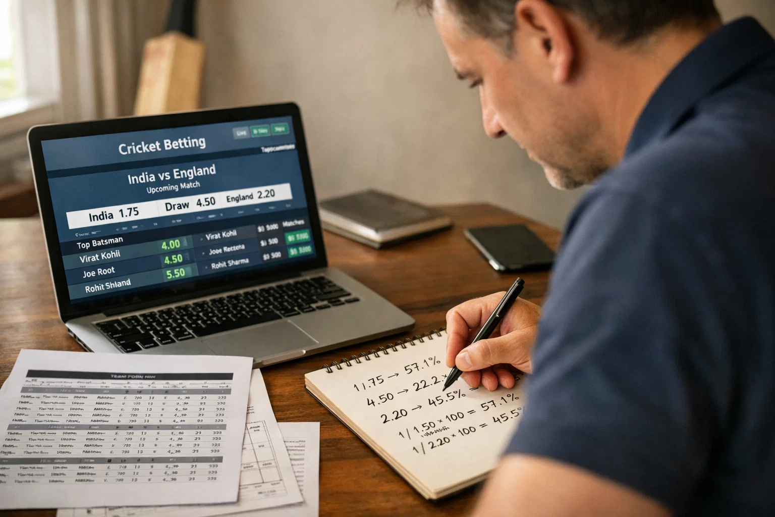 cricket betting odds