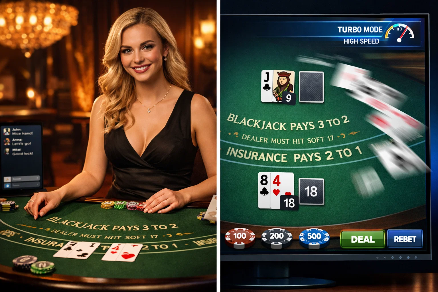 live blackjack